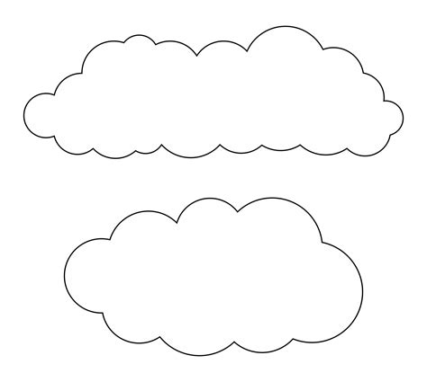 Cloud Cut Out Template