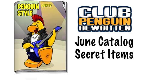 Club Penguin Rewritten June 2017 Catalog