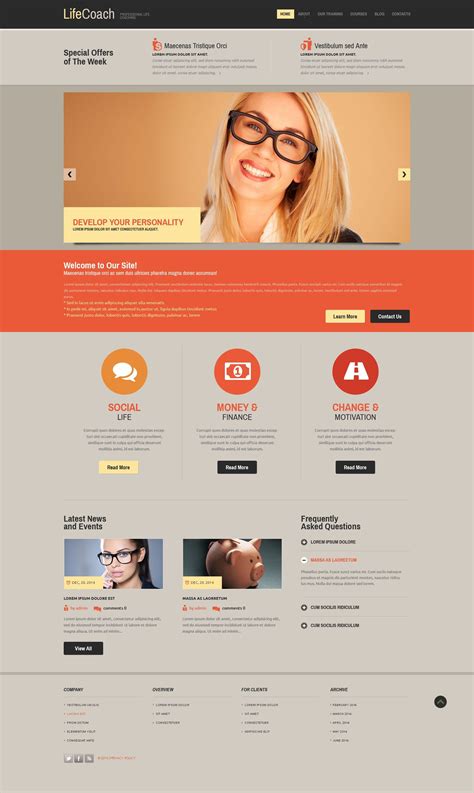 Coach Website Template
