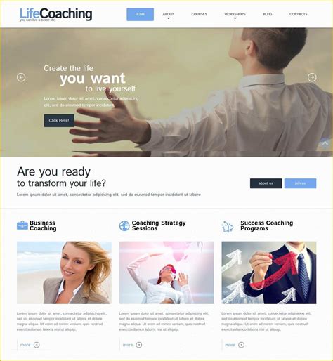 Coaching Website Templates Free