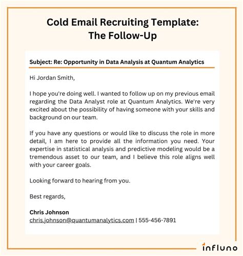 Cold Recruiting Email Template