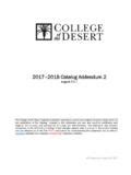 College Of The Desert Spring Catalog