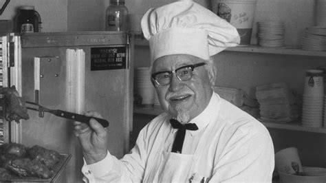 Colonel Sanders cooking