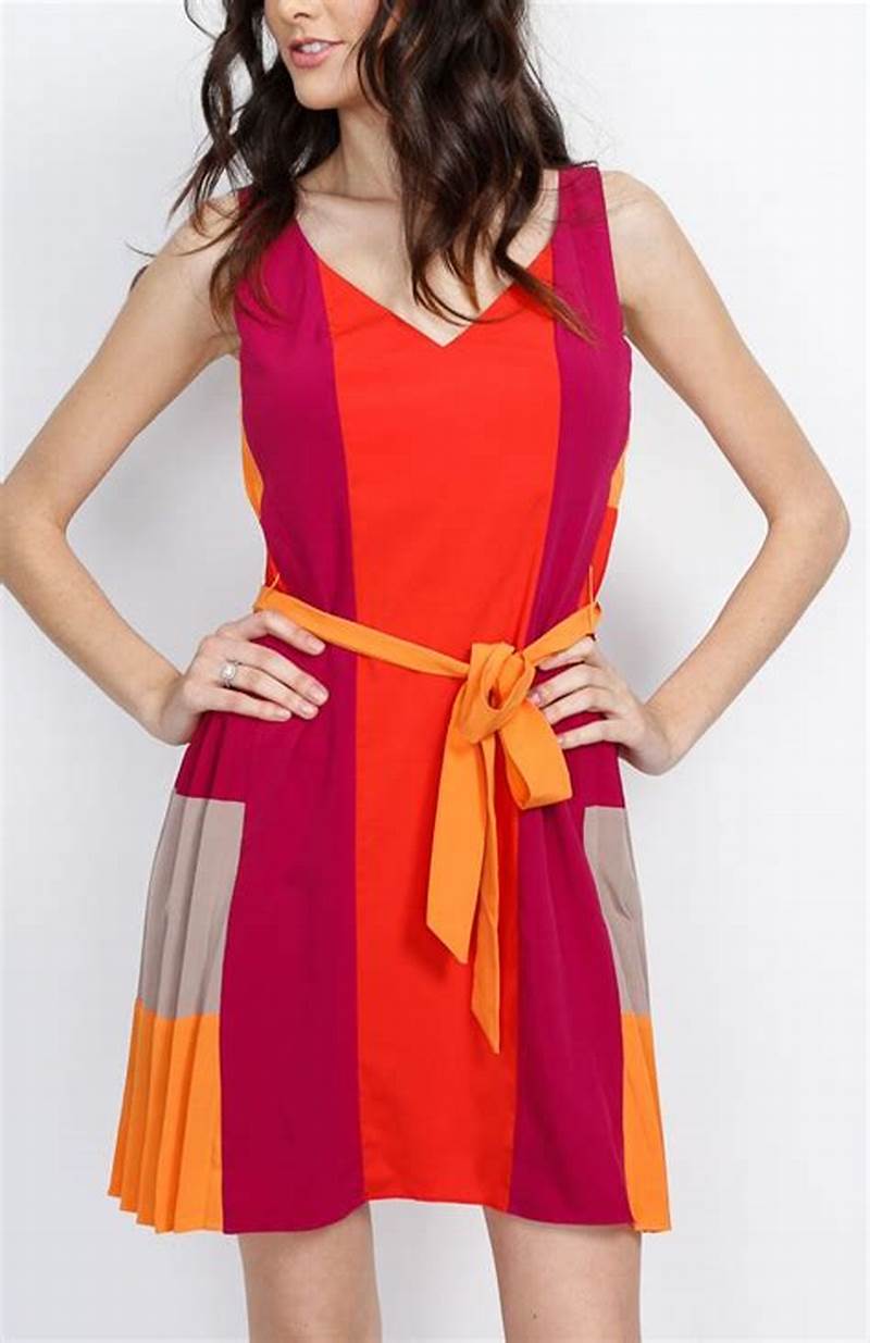 Color Block Dress Pattern