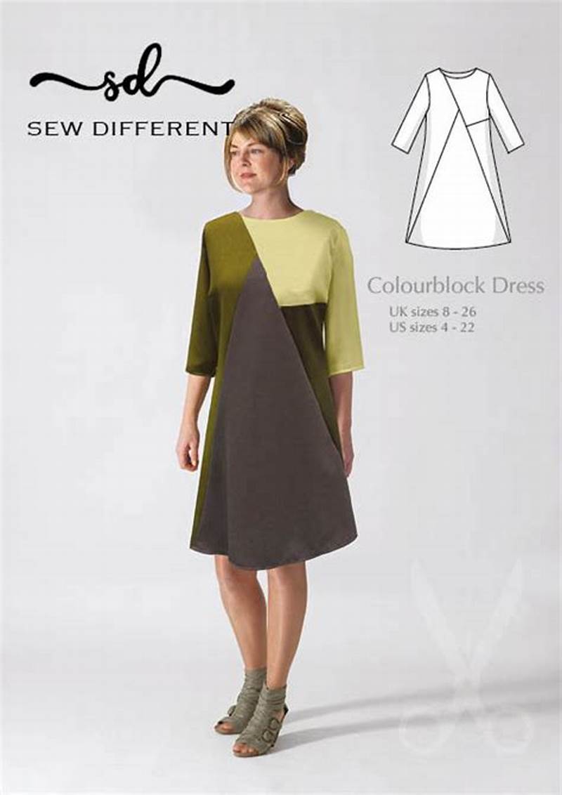 Color Block Dress Sewing Pattern