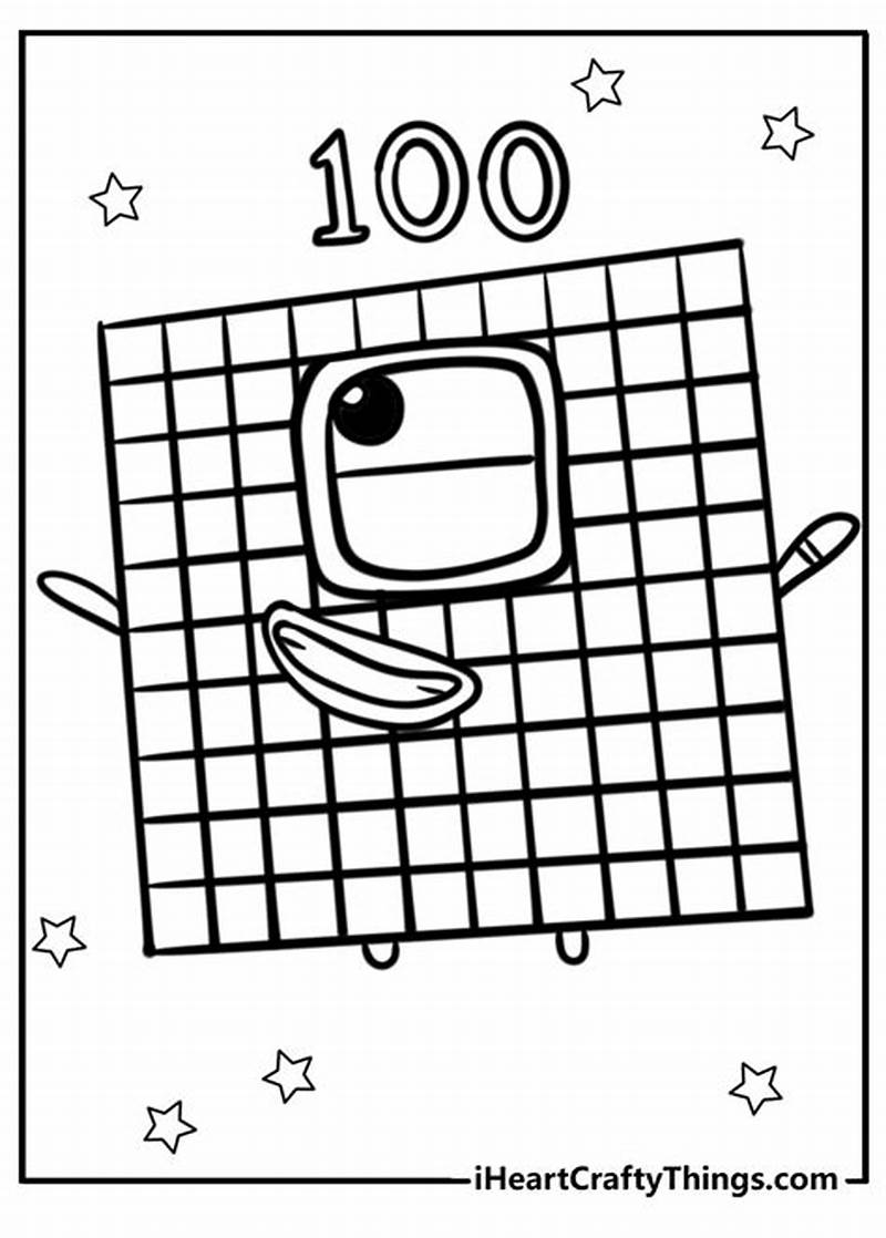 Color Blocks Coloring Pages