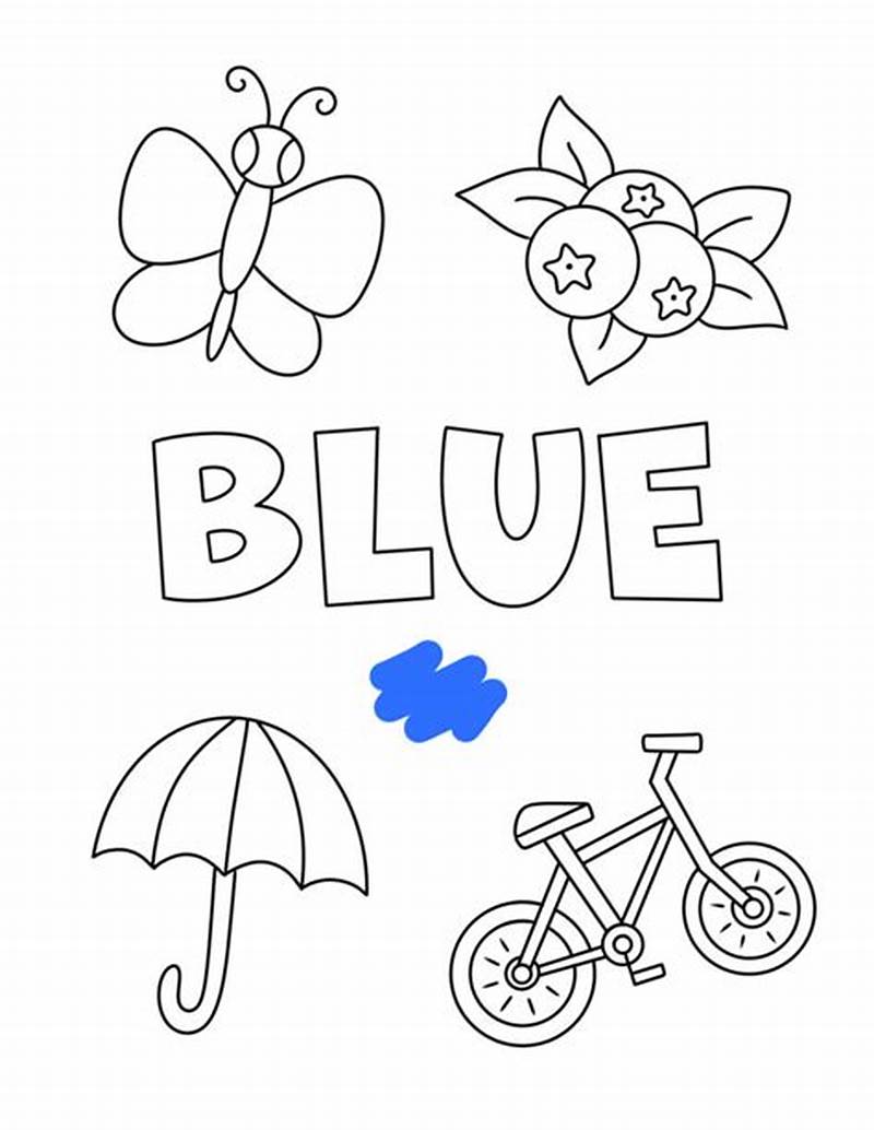 Color Blue Printable