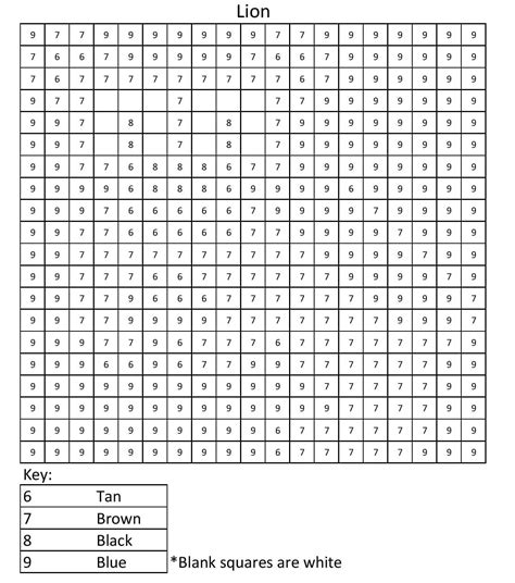 Color By Number Pixel Printable
