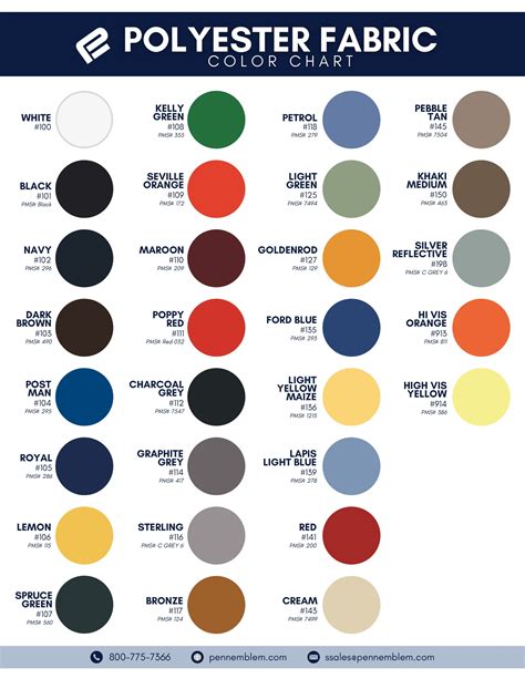 Color Chart Fabric