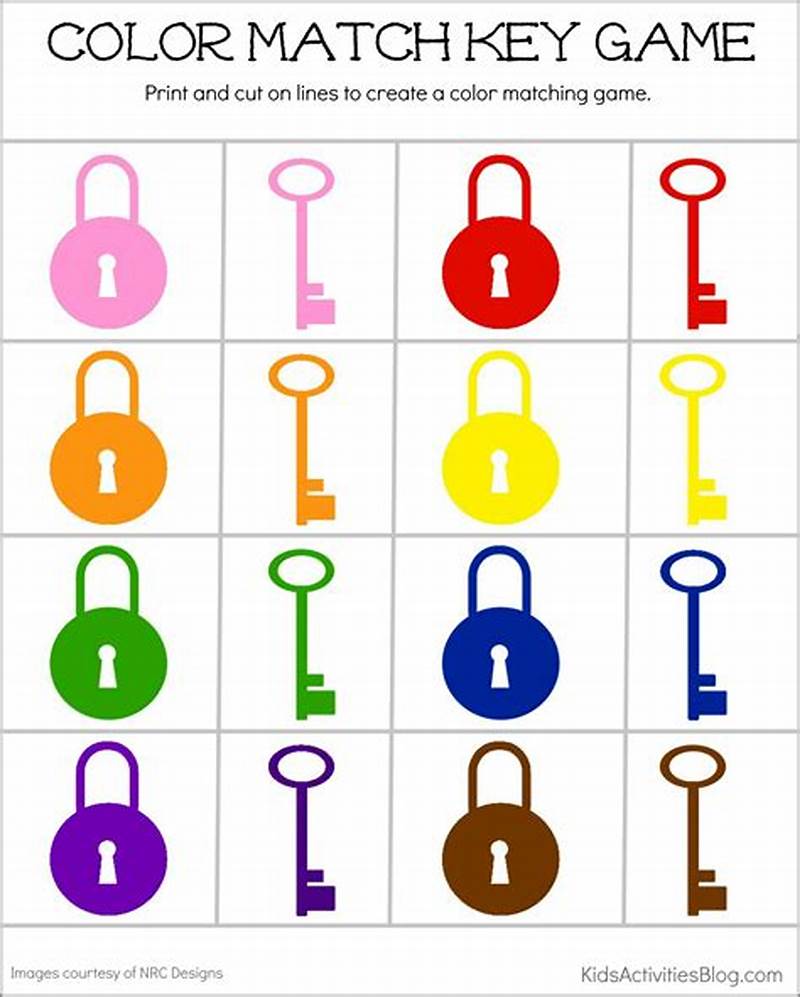 Color Matching Game Printable
