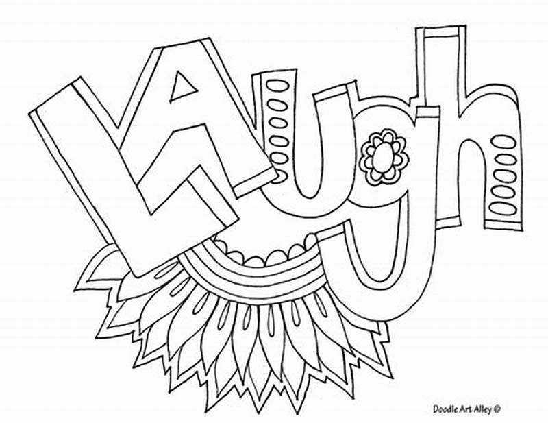 Color Word Coloring Pages Printable