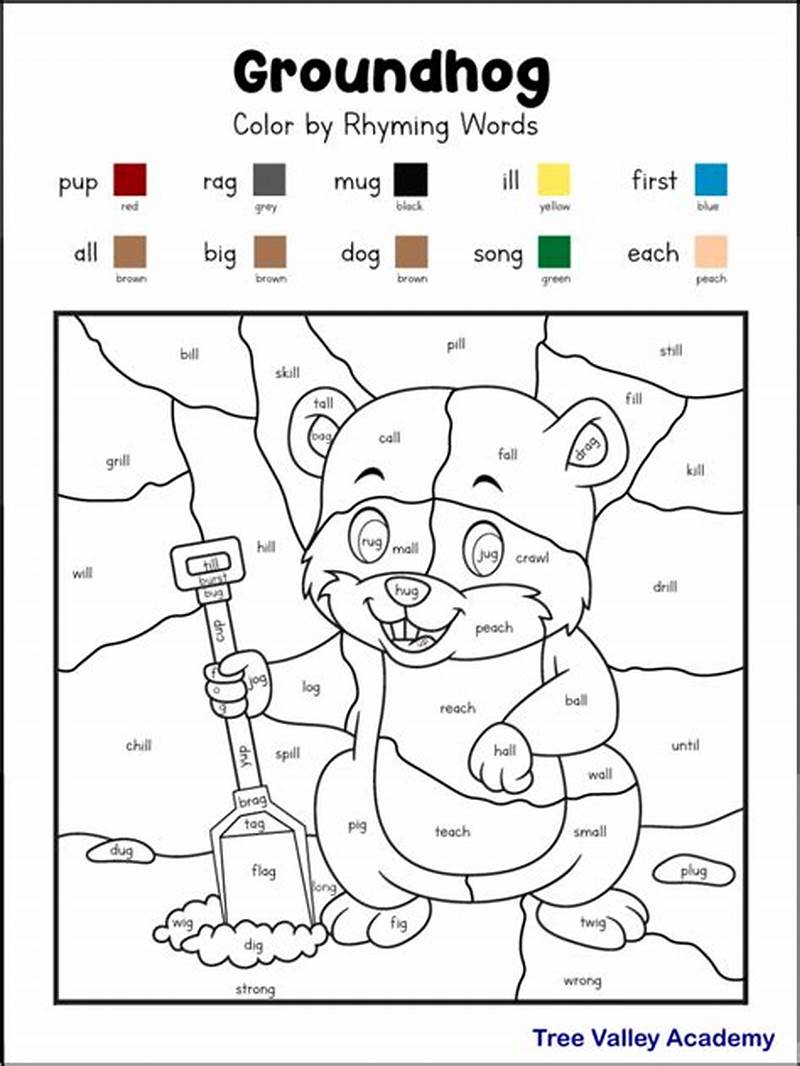 Coloring Activities For First Graders