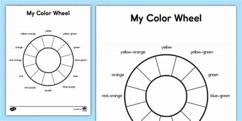 Coloring Color Wheel