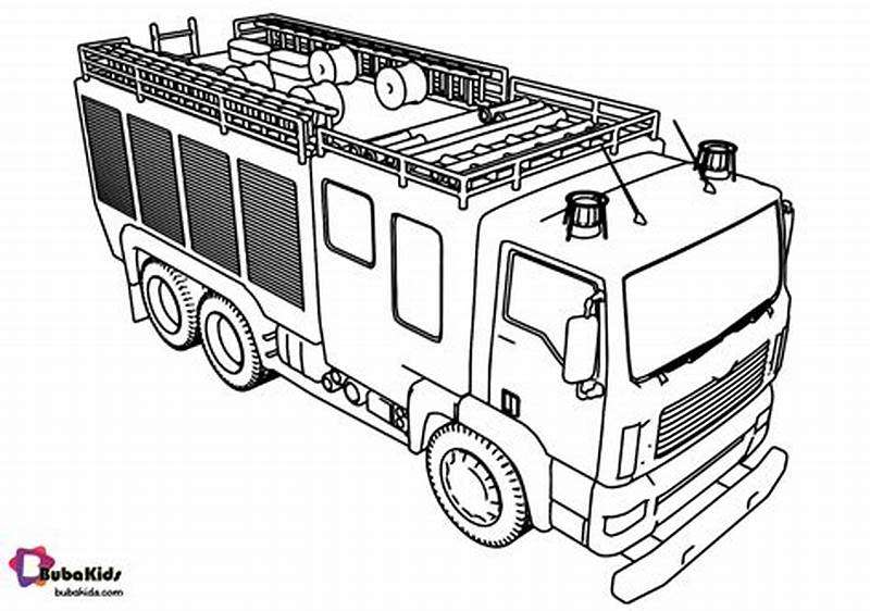 Coloring Fire Engine