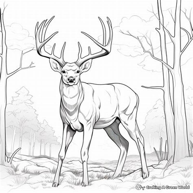 Coloring Pages Deer Hunting