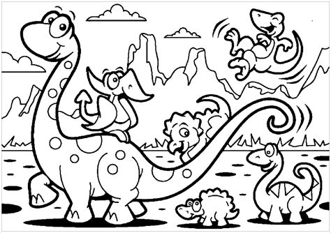 Coloring Pages For Dinosaurs Printable