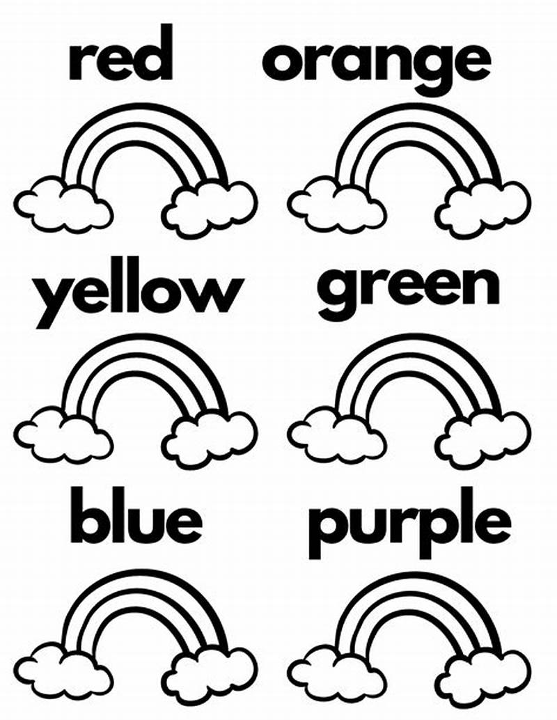 Coloring Pages For Learning Colors