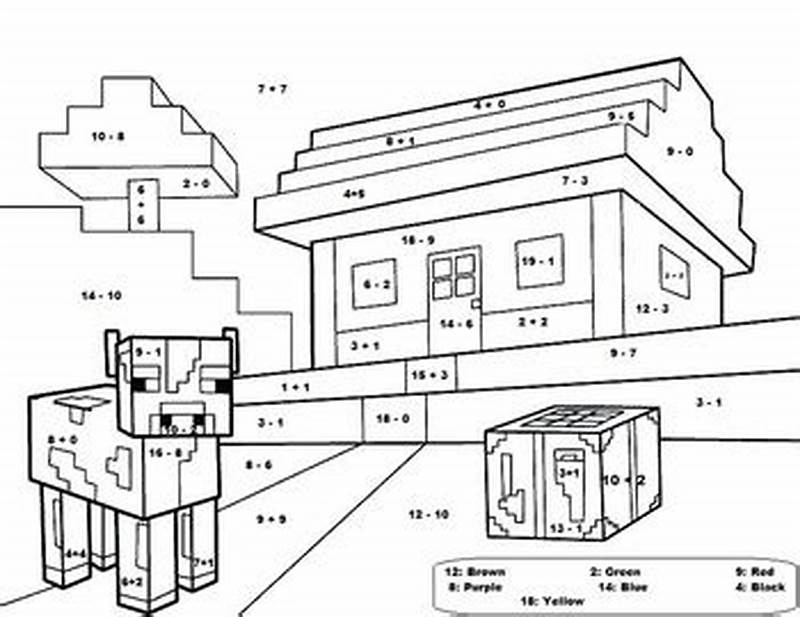 Coloring Pages Math Minecraft Mutilation No Color