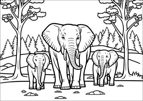 Coloring Pages Of An Elephant