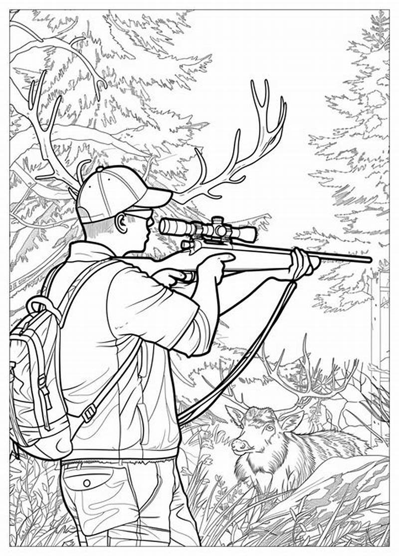 Coloring Pages Of Hunting