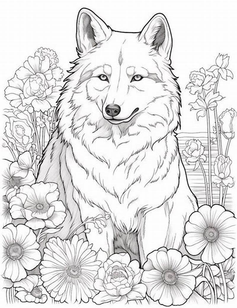 Coloring Pages Of Wolves