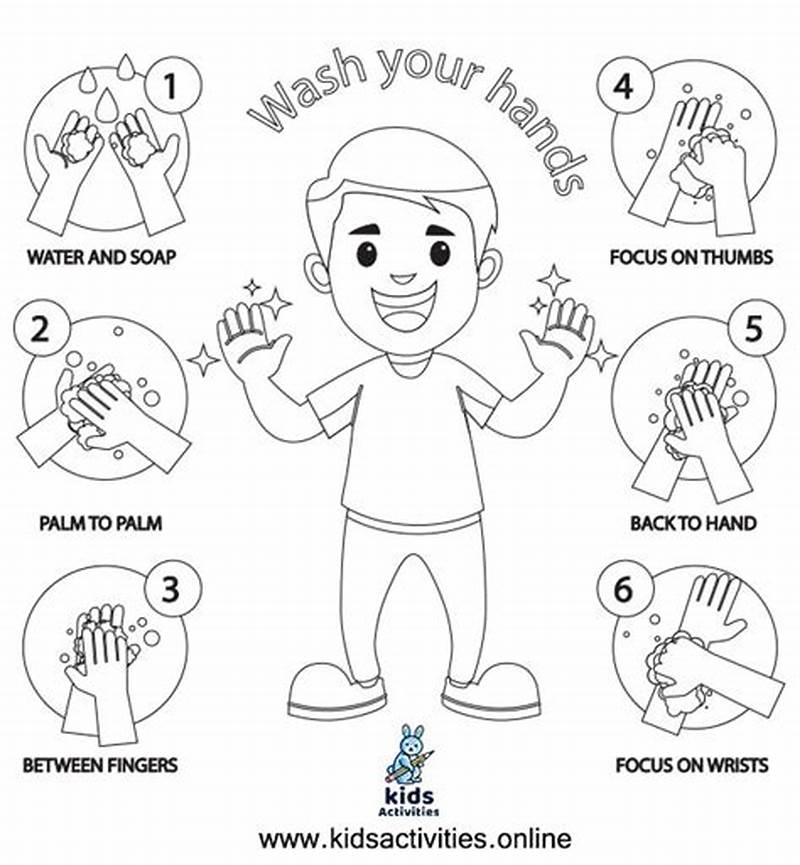 Coloring Pages Printable Hand Washing Activity Sheets