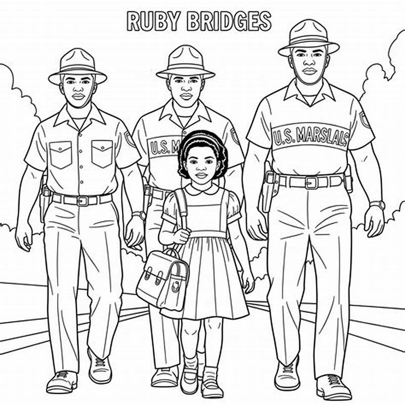 Coloring Pages Ruby Bridges
