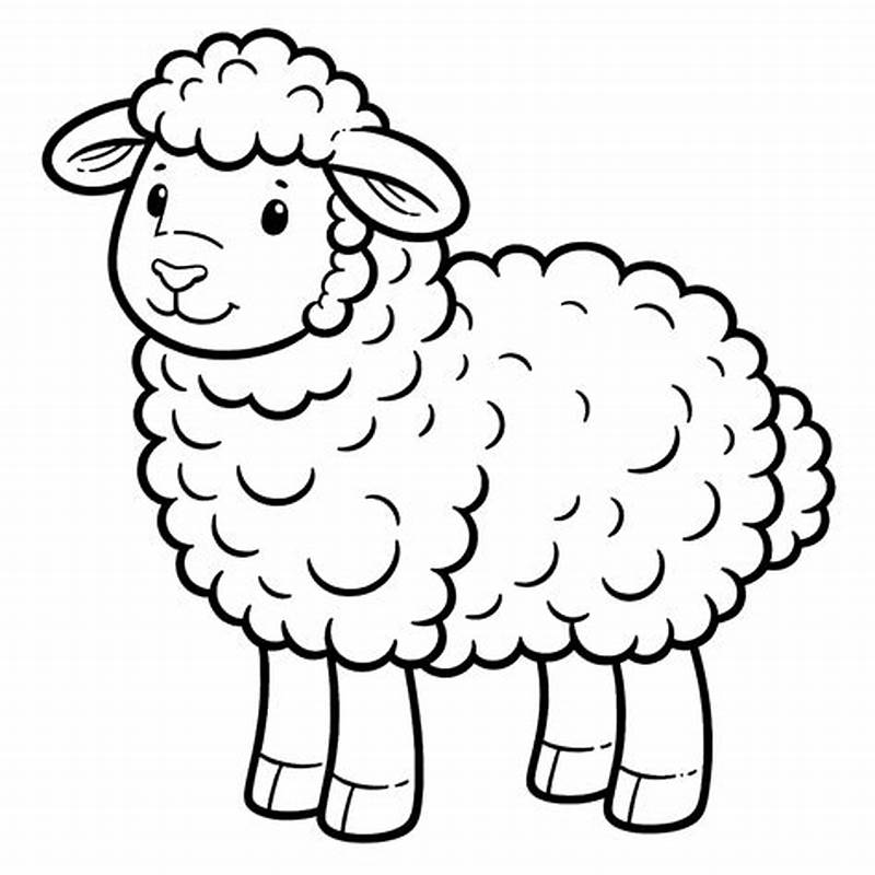Coloring Pages Shepard With Sheep And Wolves