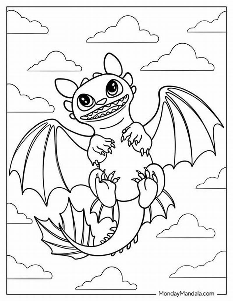Coloring Pages Toothless