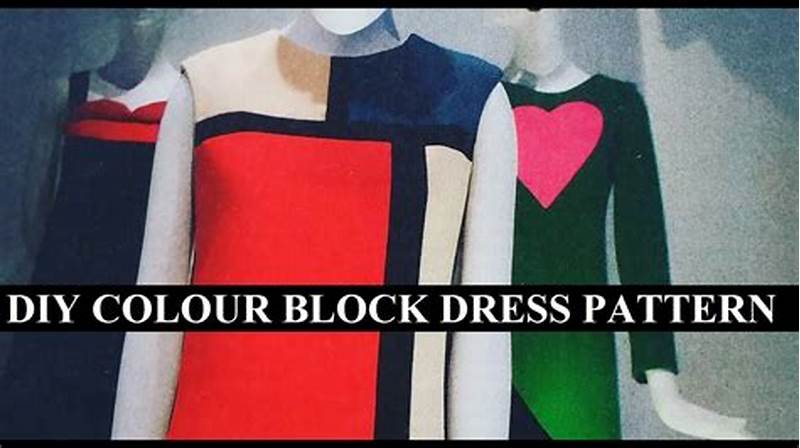 Colour Block Dress Pattern