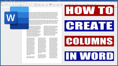 Columns Page Layout Microsoft Word