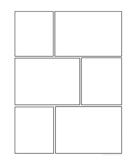 Comic Storyboard Template