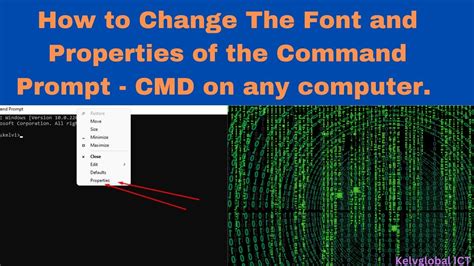 Selecting Custom Font in Command Prompt