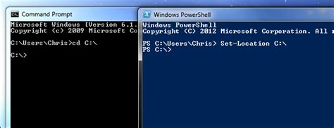 Command Prompt vs. PowerShell
