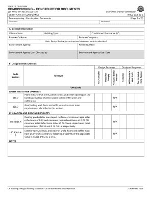Commissioning Documents Template