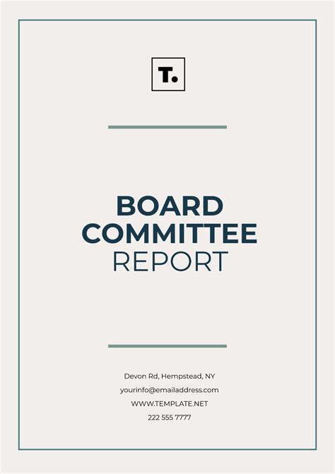 Committee Report Template