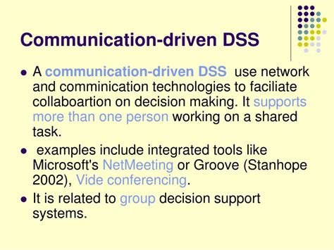 Communication-Driven DSS team