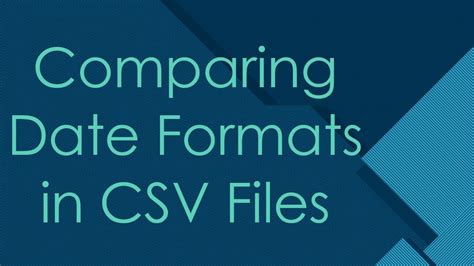 Comparing date formats