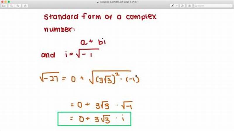 Complex Number In Standard Form Calculator