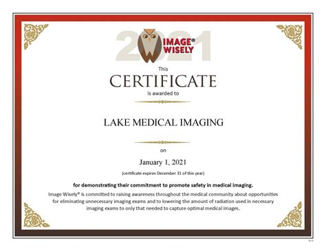 Imageing Certificate