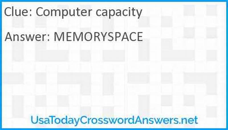 Computer Capacity Crossword