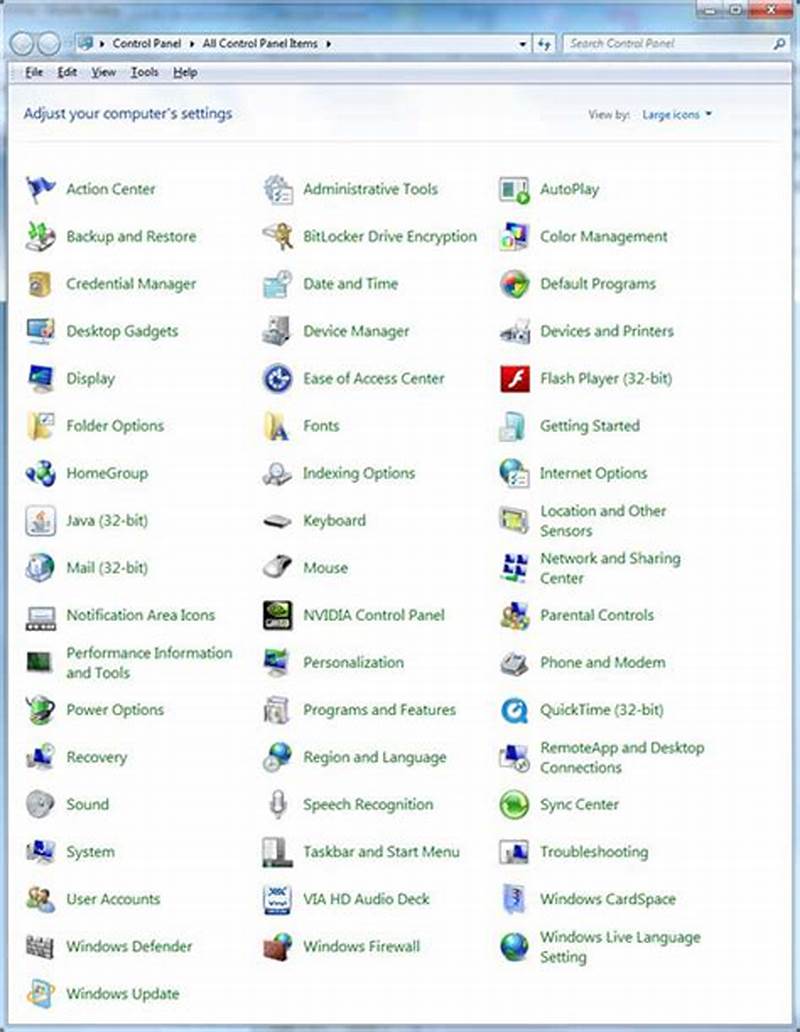 Computer Control Panel Options Crossword Clue