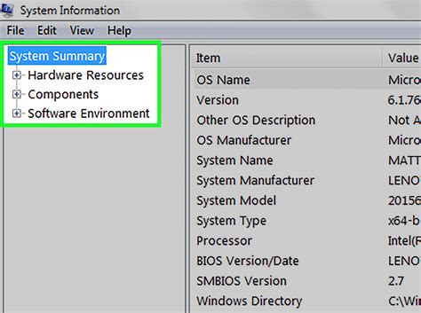 Computer with System Information