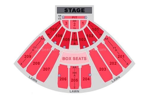 Concord Pavillion Seating Chart
