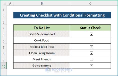 Conditional Formatting