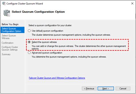 Configure Cluster Quorum Settings