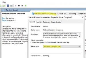 Configure Network Location Awareness and Network List Services