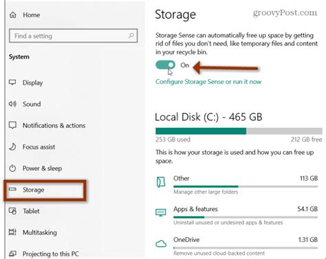 Configure Storage Sense