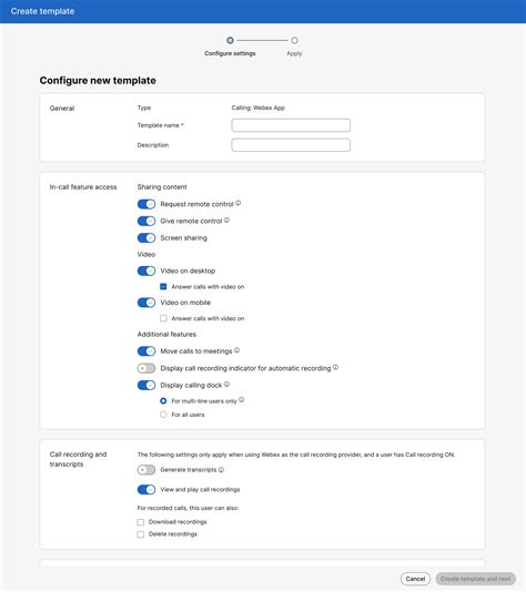 Configure Templates