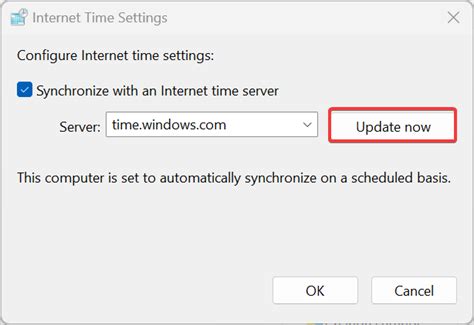 Configure the Internet Time Server